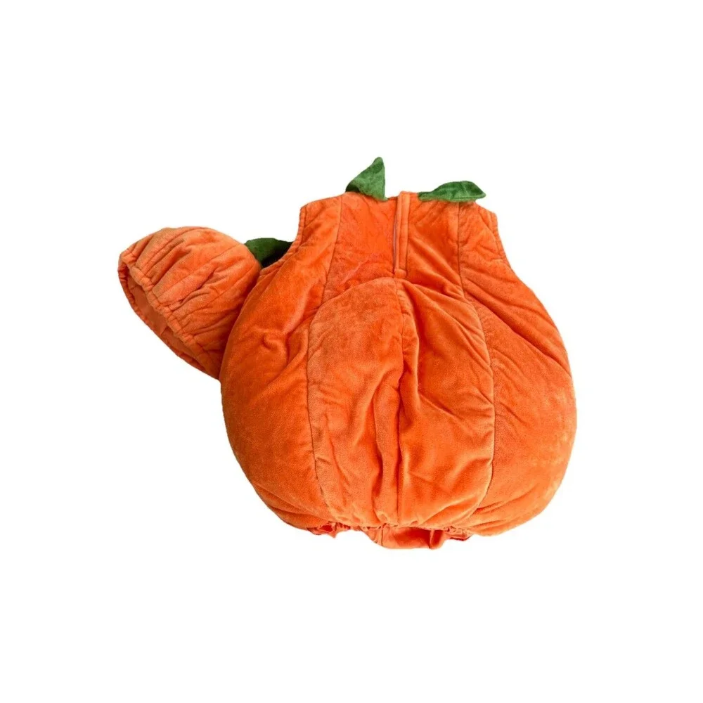 Pottery Barn Halloween Glow Pumpkin Toddler Costume 4-6 Jack O Lantern 2pc - Picture 3 of 7